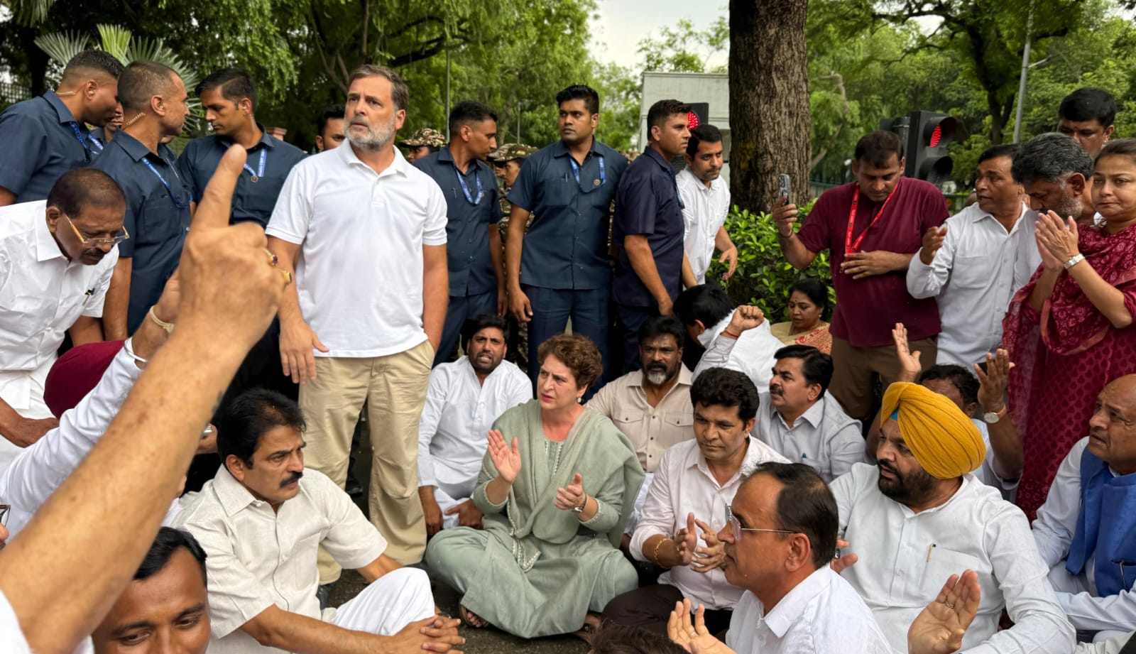 RAHUL PROTESTS